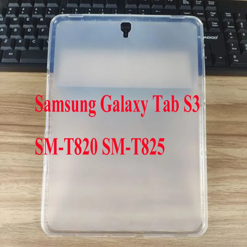 TPU Защитный чехол для samsung Galaxy Tab S3 9,7 дюймов T820 T825 Силиконовый противоударный чехол с подставкой для samsung Tab S3 9,7 Чехол+ пленка+ ручка - Цвет: TPU