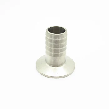

25mm Hose Barb x 50.5mm Ferrule OD 304 Stainless Steel Hex Sanitary Connector Pipe Fitting For Homebrew Fit 1.5" Tri Clamp