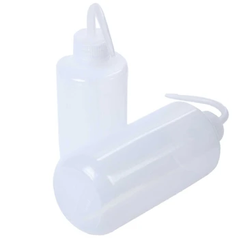 

2 Pack Plant Flower Succulent Watering Bottle Plastic Bend Mouth Watering Cans Squeeze Bottle--250ML and 500ML