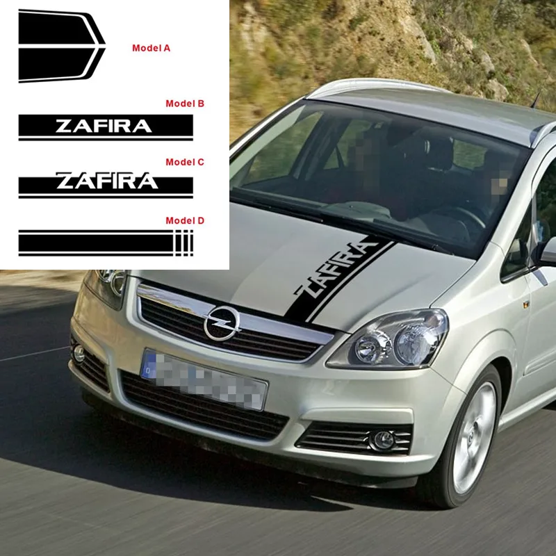 Implementeren Reis doos Sport Stripes Car Hood Bonnet Sticker For Opel ZAFIRA Lift AT MT Auto  Engine Cover Decor Vinyl Decal Exterior Accessories|Car Stickers| -  AliExpress