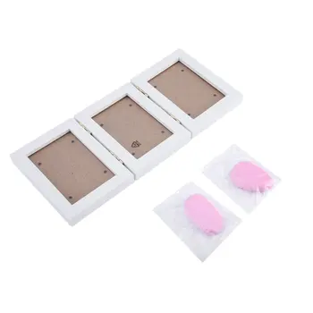 

Baby Photo frame DIY handprint or footprint Soft Clay Safe Inkpad non toxic easy to use best gift