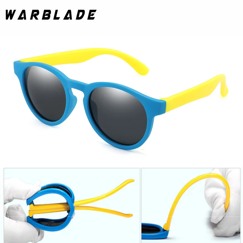 Детские солнцезащитные очки WarBLade UV400 поляризационные круглые безопасные для