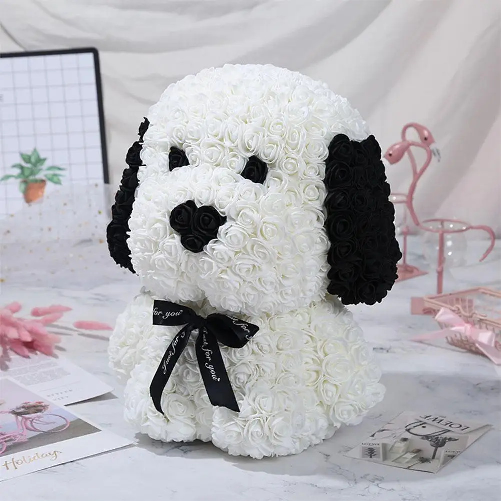 HobbyLane украшения для спальни искусственные розы в форме мопса романтическая кукла игрушка на праздник день рождения Вечеринка DIY Украшение
