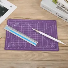 Самовосhealing вающийся коврик для шитья и резки с ручкой для вырезания, линейка, ПВХ, А5, набор, двухсторонний, без бликов, ручной, сделай сам, аксессуары для резки