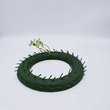 

22 cm plastic Ring cheap Artificial flowers Garland For Home Christmas Wedding Decoration DIY floral Wreaths