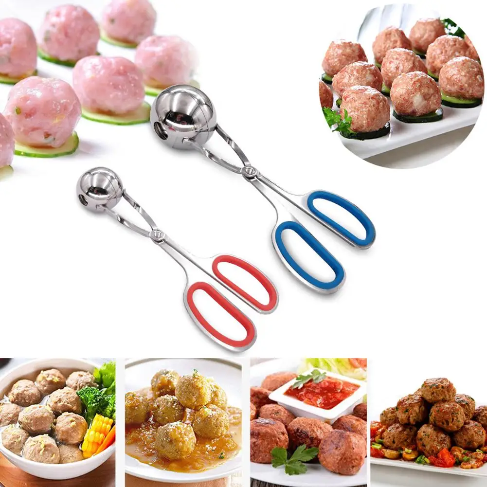 

HOT SALESï¼ï¼ï¼New Arrival Stainless Steel Non-sticky Meatballs Rice Balls Clip Maker Mold Kitchen Tool Wholesale Dropshipping