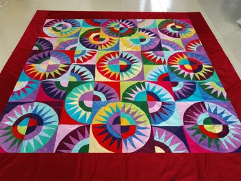 

New Amish Pieced & Patchwork Cotton Queen Quilt Top For Quilting Enthusiasts Handquilted quilt