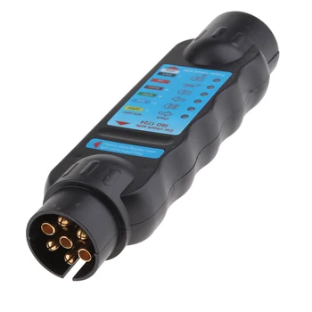 

7Pin Trailer Towing Tester LED Lights Wiring Circuit Plug Socket 12V TS05T-7