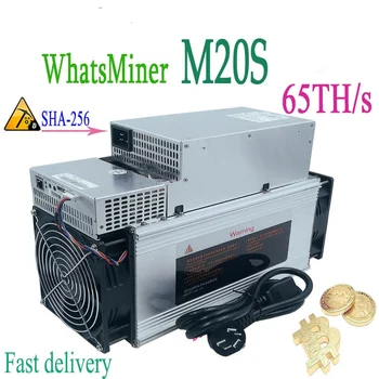 

Newest Asic bitcoin miner WhatsMiner M20S 65T With PSU Delivery within 24 hours BTC BCH Economical Miner Server