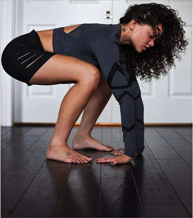 Женские открытые шорты повседневные с высокой талией облегающие тянущиеся для