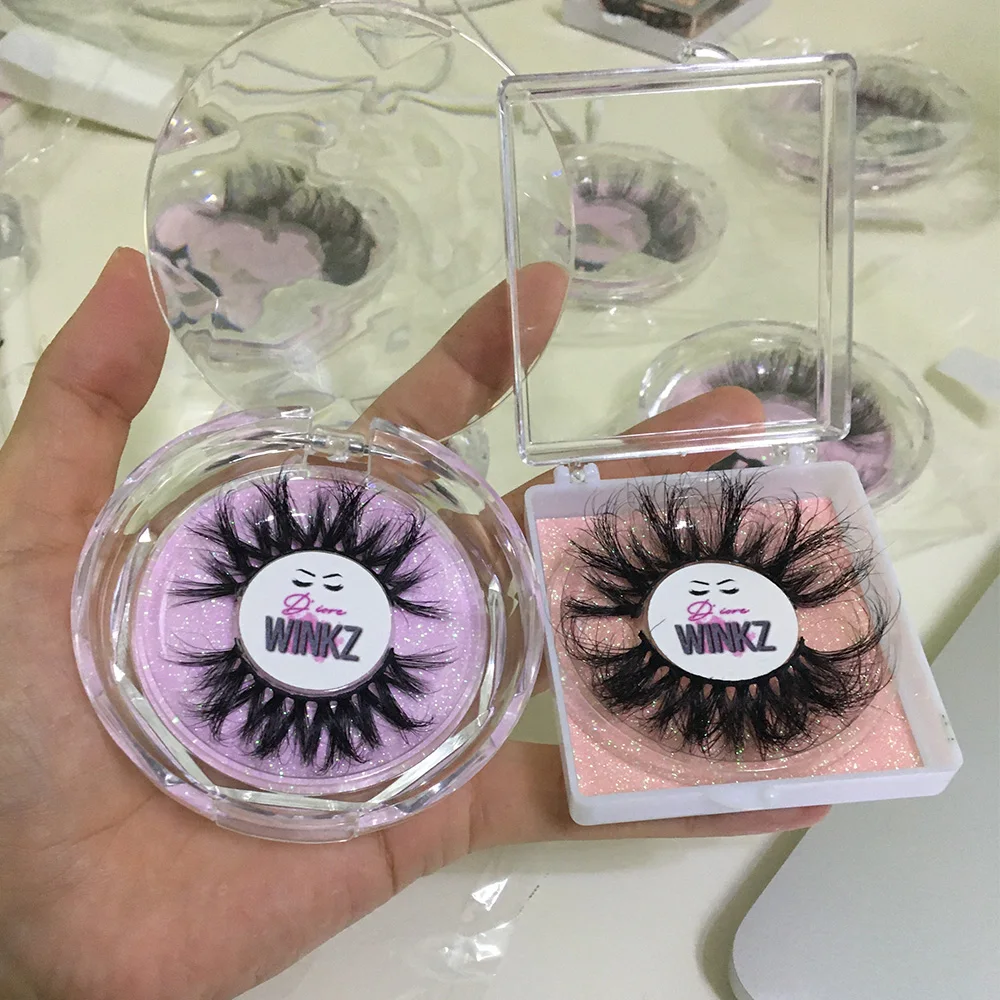

BossGirl Eyelashes Makeup Mink False Eye Lashes Set 100 Pairs Pack Square Case with Customized Your Personal Private Label Logo