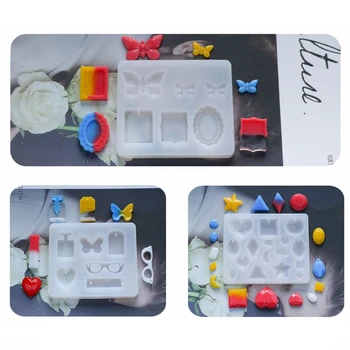 

1/3Pcs Resin Crystal Epoxy Mold Perfume Butterfly Diamond Necklace Pendant Casting Silicone Mould DIY Crafts Jewelry DIY Tools