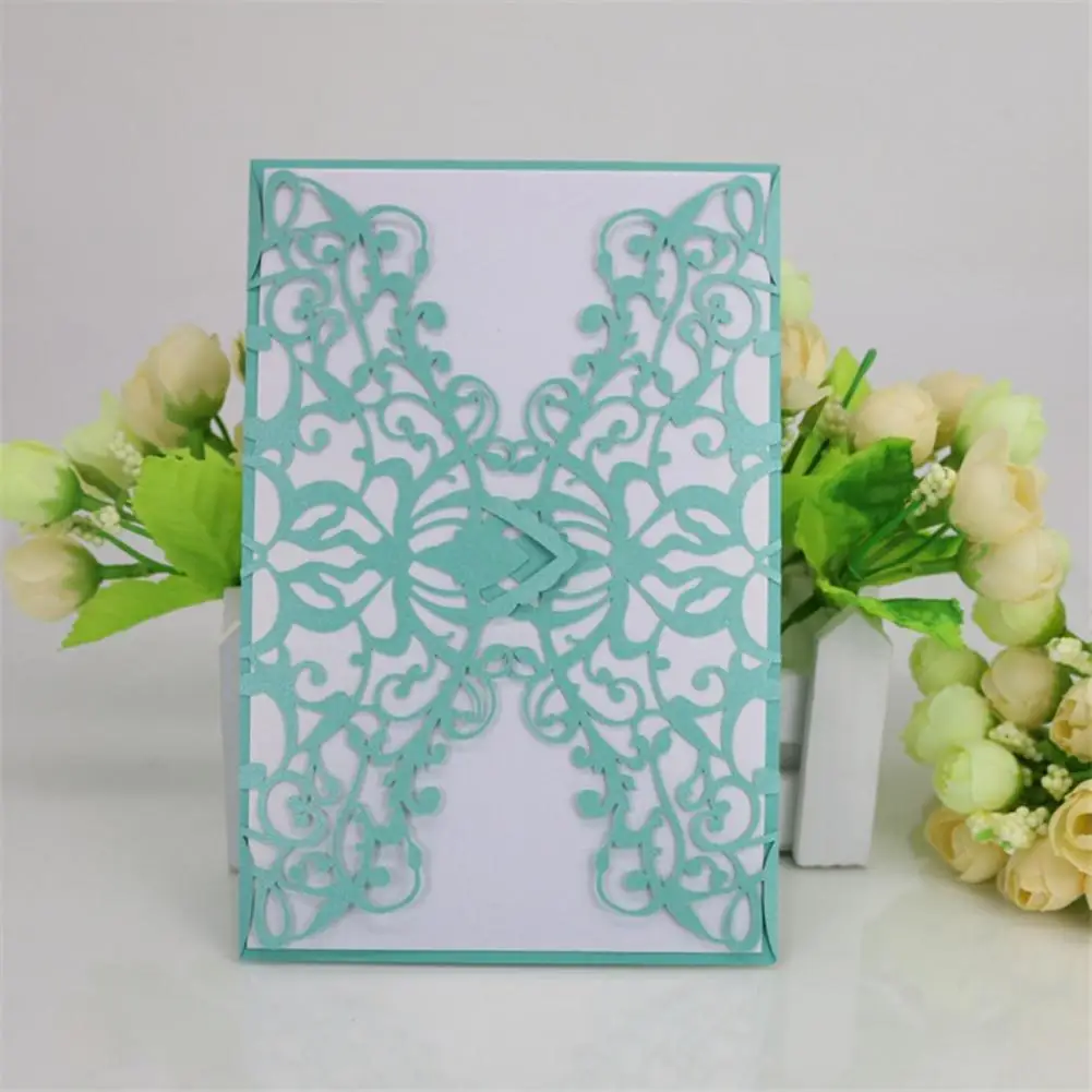  10pcs Vertical Laser Cut Butterfly Invitations Cards Kits for Wedding Bridal Shower Birthday Colorf - 4.0006E+12