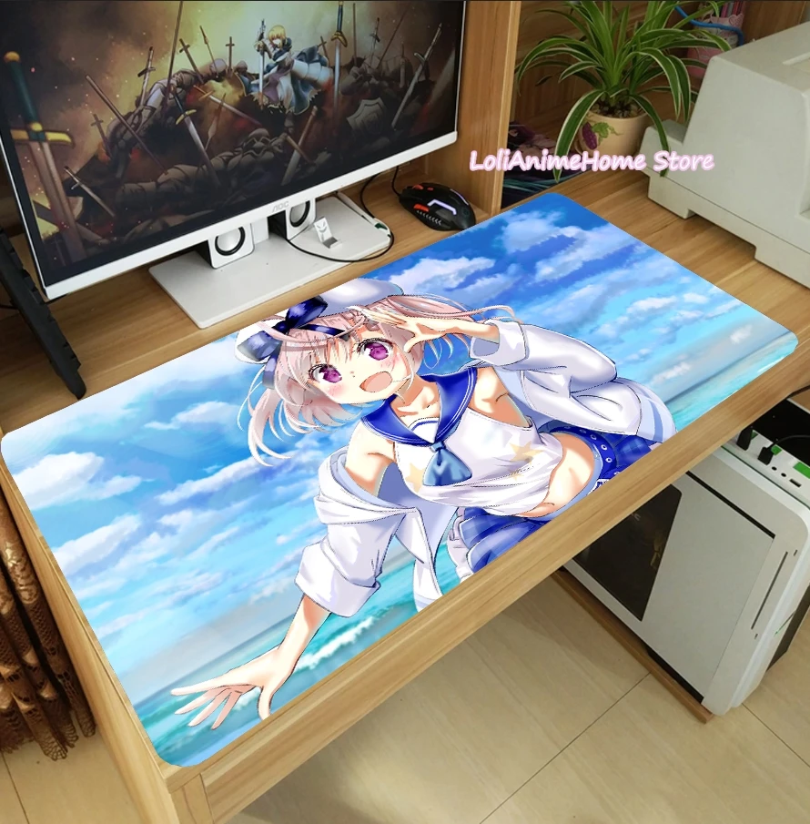 Azur Lane Anime Girl Mouse Pad Mat Game Playmat Large Keyboard Mice Mat