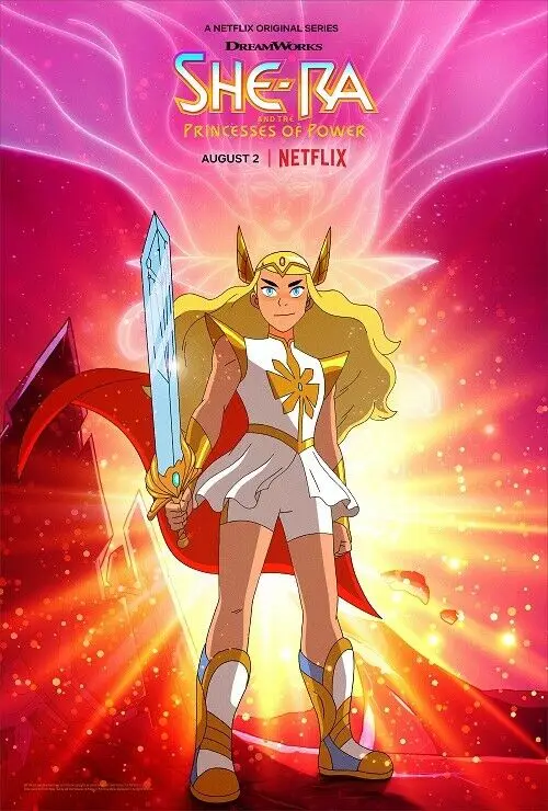She Ra and the princess of Power Season 3 TV Series шелковая ткань яркая декоративная наклейка | Дом и