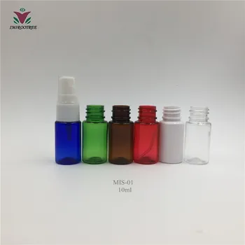 

Free Shipping 100+2 sets 10ML Clear Plastic Perfume Refillable Bottle,Empty Cosmetic Container With Mist Atomizer