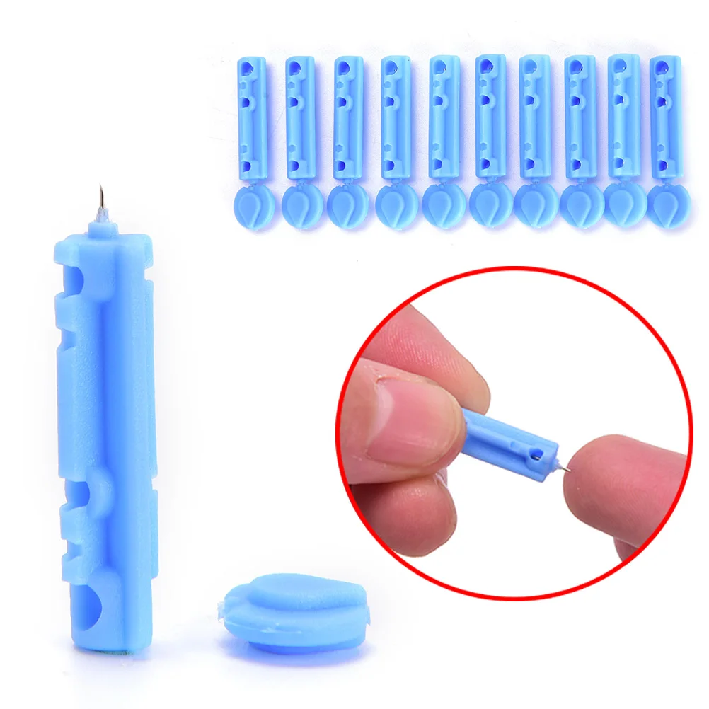 50pcs/lot Blood Lancet Pen Disposable Needles Massage Stick Use Pen Sterile Lancets Fleam Vent Drain Blood Lancet 28g