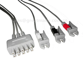 

Compatiblw with GE Dash , Eagle , Solar,Tram series 3-lead Multi-link ECG Leadwire set (412682-003)