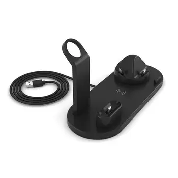 

TWISTER.CK 3 in 1 QI Wireless Charger Charging Dock for iphone X XS MAX XR USB 10W Fast Charging Stand for Apple Watch Airpods