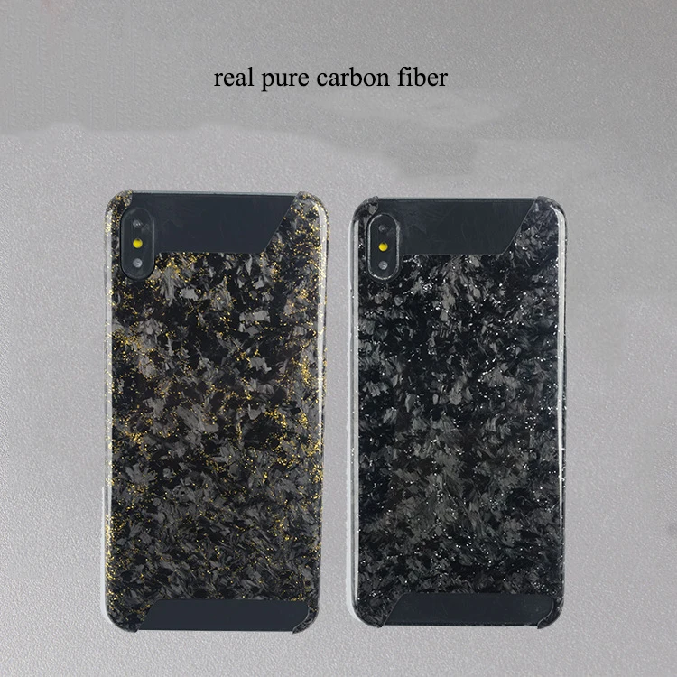 Жесткий ультра-тонкий золотой и серебряный чехол из углеродного волокна для мобильного телефона iPhone 7 8 Plus X S R MAX