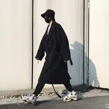 XS-5XL новая мужская одежда многополосный классический свободный длинный плащ модная повседневная верхняя одежда размера плюс Стильный плащ