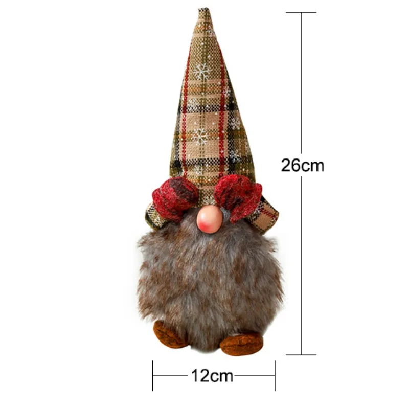 Cute Christmas Decoration Sitting Long Leg No Face Elf Doll Decorations For Festival Home Decor Kids New Year Gift - Цвет: 62A