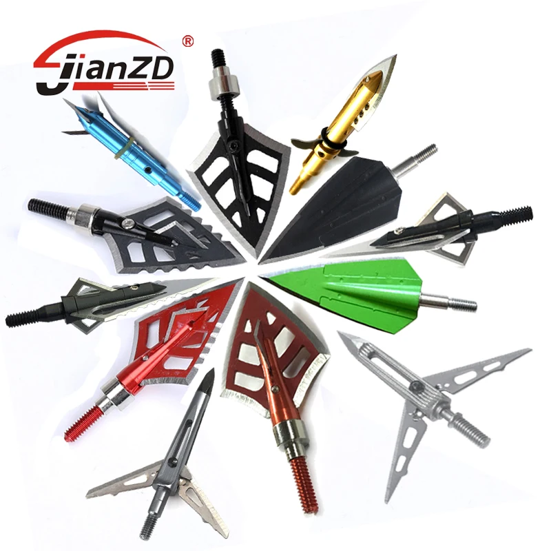 6pcs100gn125gnArcheryBroadheadsTipsArrowHeadsHuntingfor