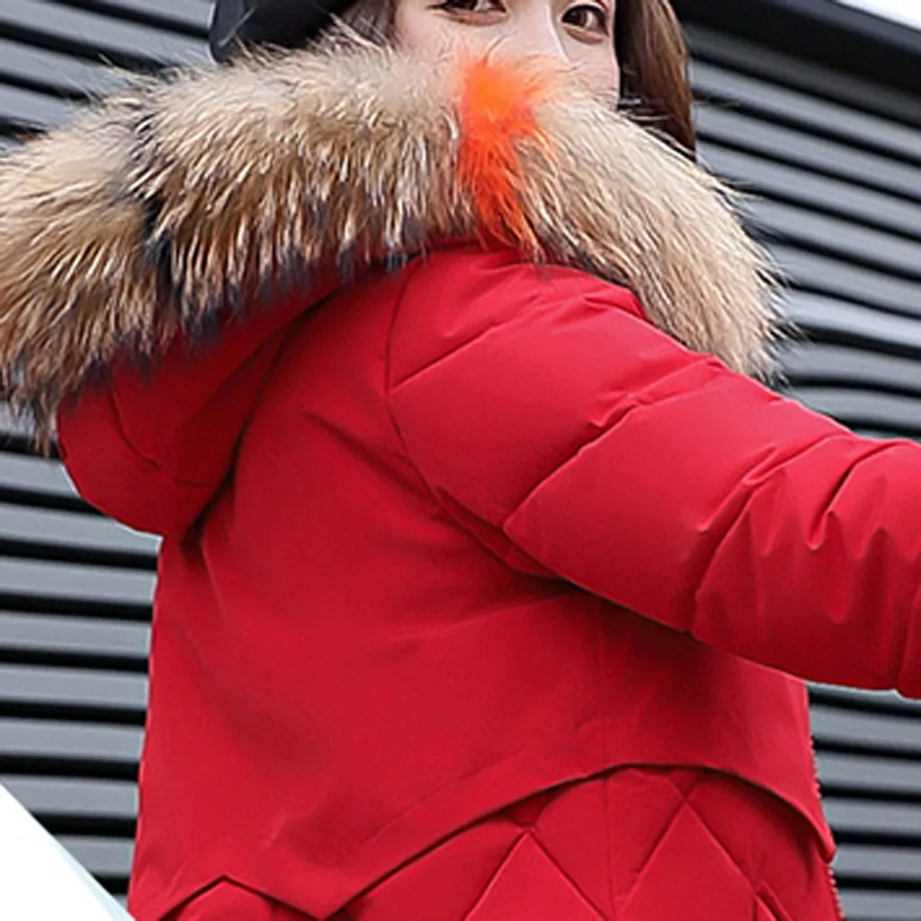 Корейская женская парка Mujer Зимняя парка для женщин Длинная меховая парка Верхняя одежда куртка пальто Femme M 3xl Pluse Размер парки для женщин# J30