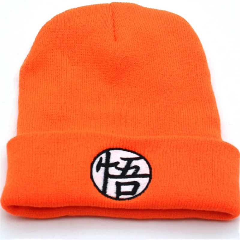 Anime Son Goku Kakarotto Cosplay Costume Winter Warm Beanie Embroidery Hat Knitted Cap Unisex