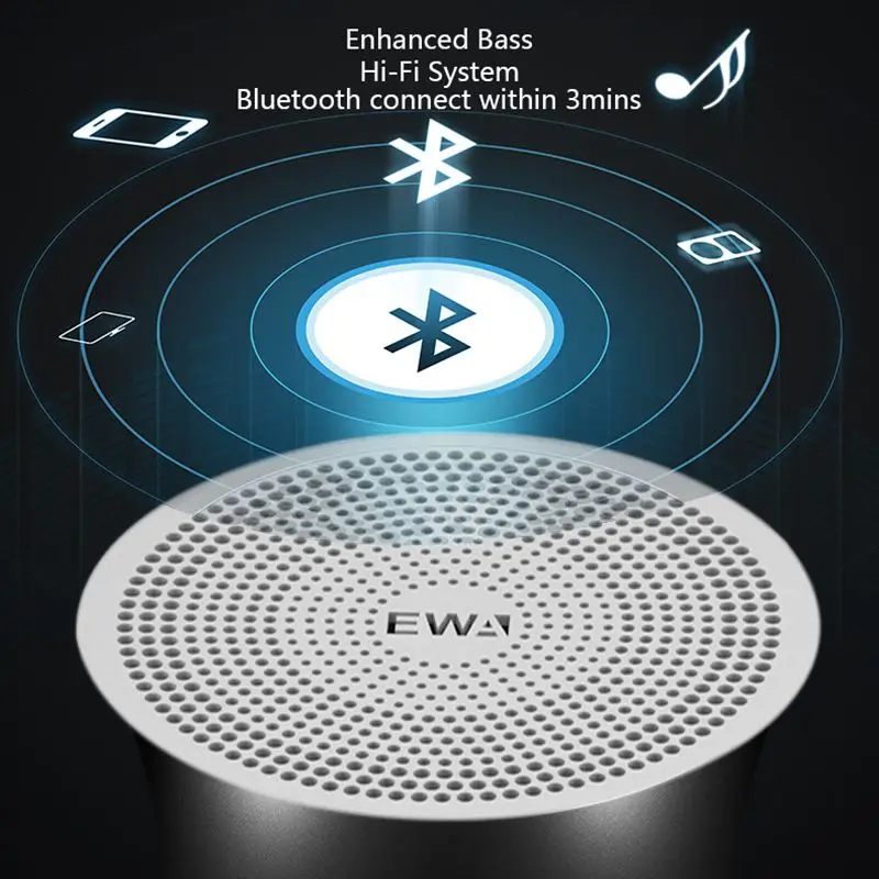 EWA Bluetooth Speakers With Hands Free Calls Stereo Portable Speaker Heavy Bass EWA Bluetooth Speakers With Hands Free Calls Stereo Portable Speaker Heavy Bass