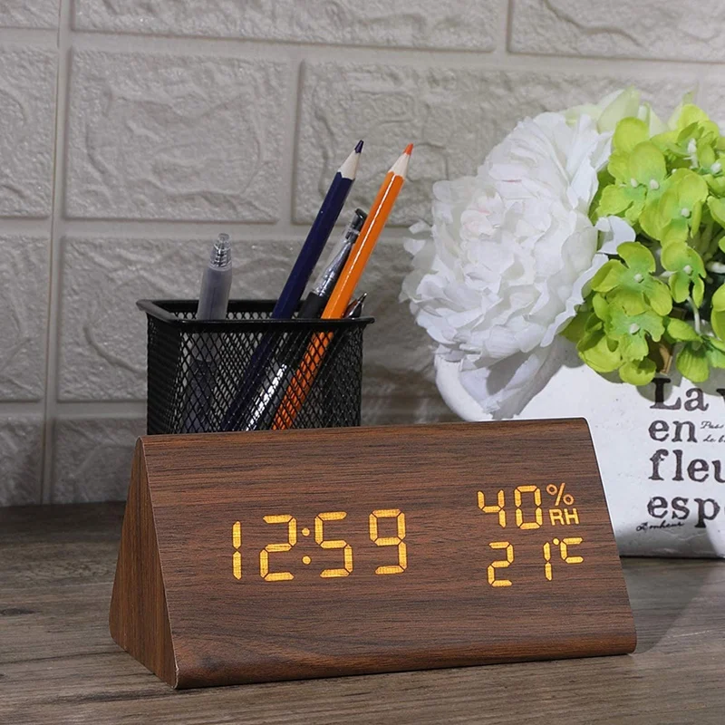 Generic Best Digital Alarm Clock Wooden Led Clock Time Alarm Clock Jumia Nigeria