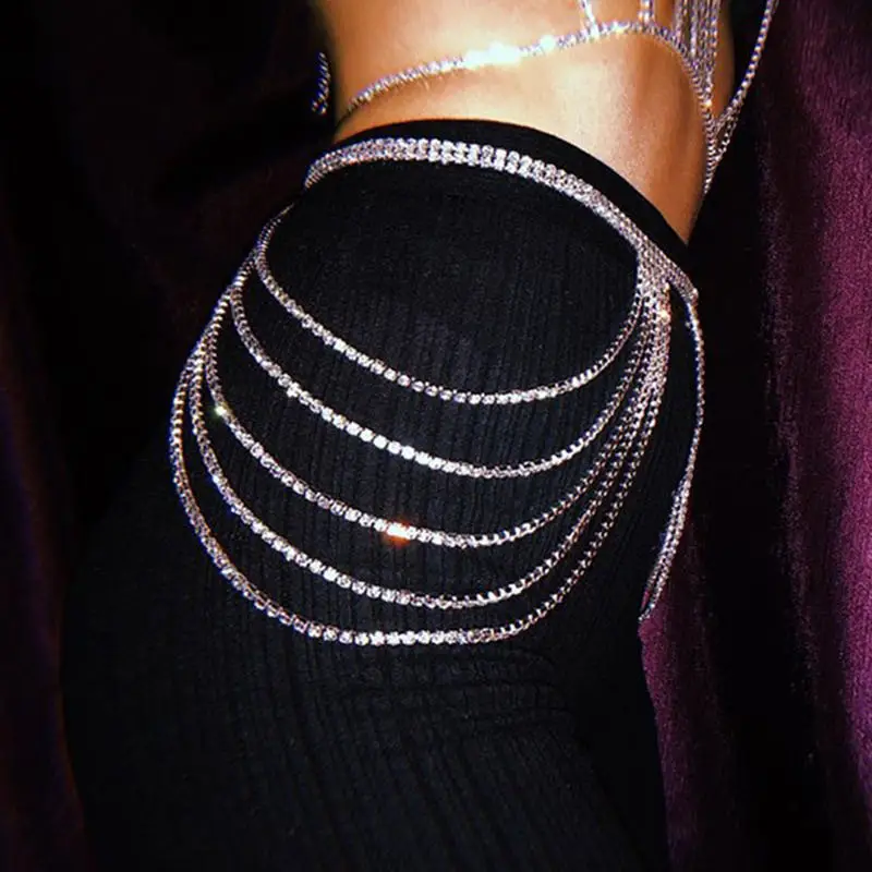 

Sexy Rhinestone fashion waist chain women's pants tassel crystal ball dance hip waist chain exquisite body jewelry accessories