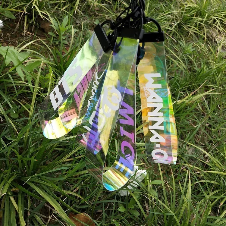 Брелок KPOP лазерный Bangtan Boys Lanyard Love Yourself Jung Kook V SUGA JIMIN JHOPE RM аксессуары для