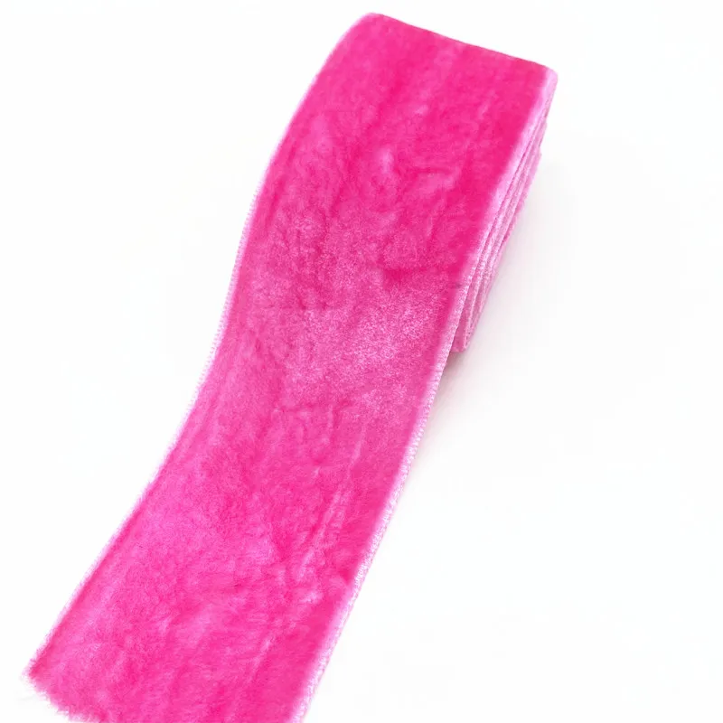 2 yards 40mm Velvet Ribbon Wedding Party Decoration Handmade Gift Wrapping Hair Bowknot DIY