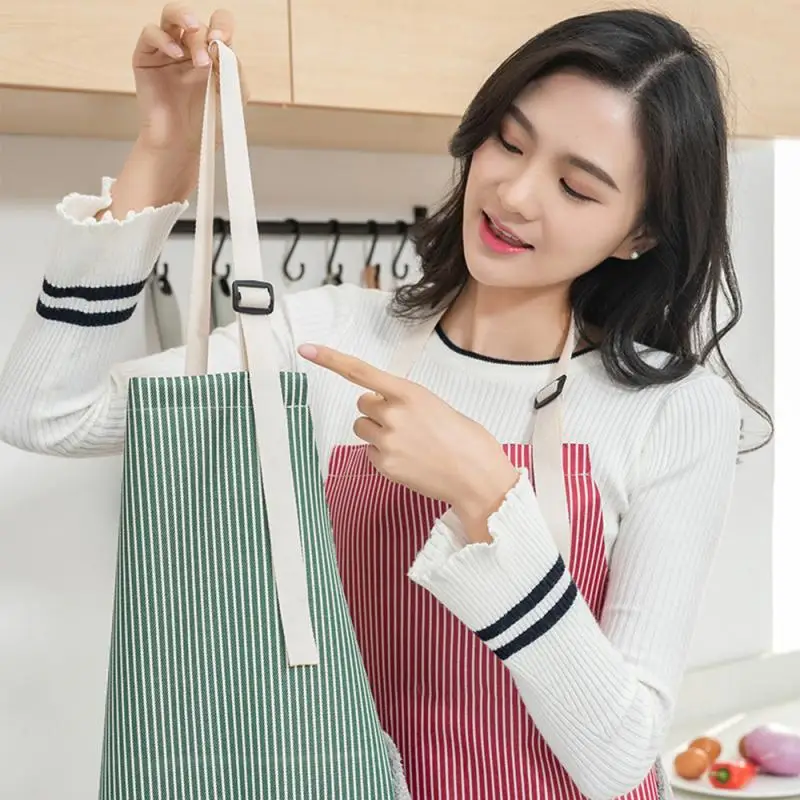 Home Cooking Apron Fashion oil-proof Waterproof Lady Women Men Adjustable High-grade Kitchen Apron For Cooking Baking Restaurant