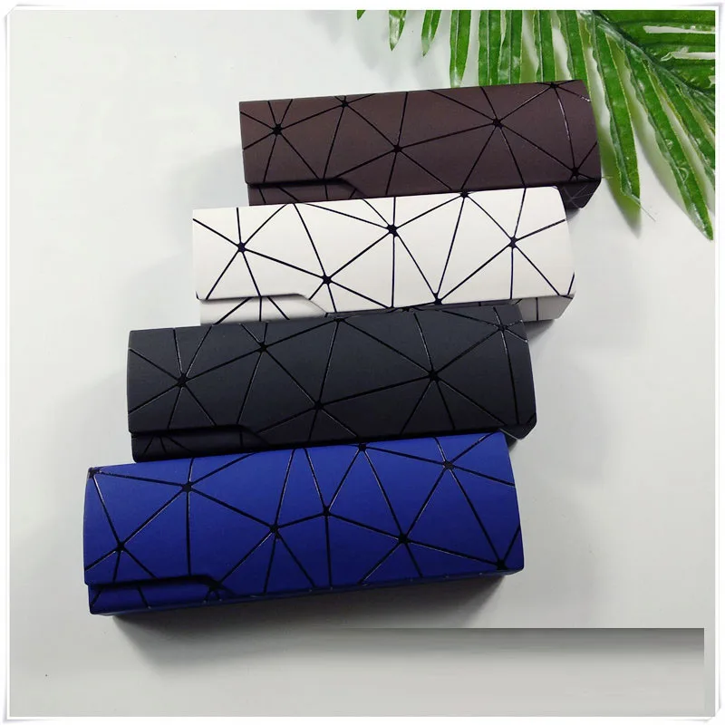 

Glasses Box Case Square Folding Optical Handmade Retro Vintage New Linen