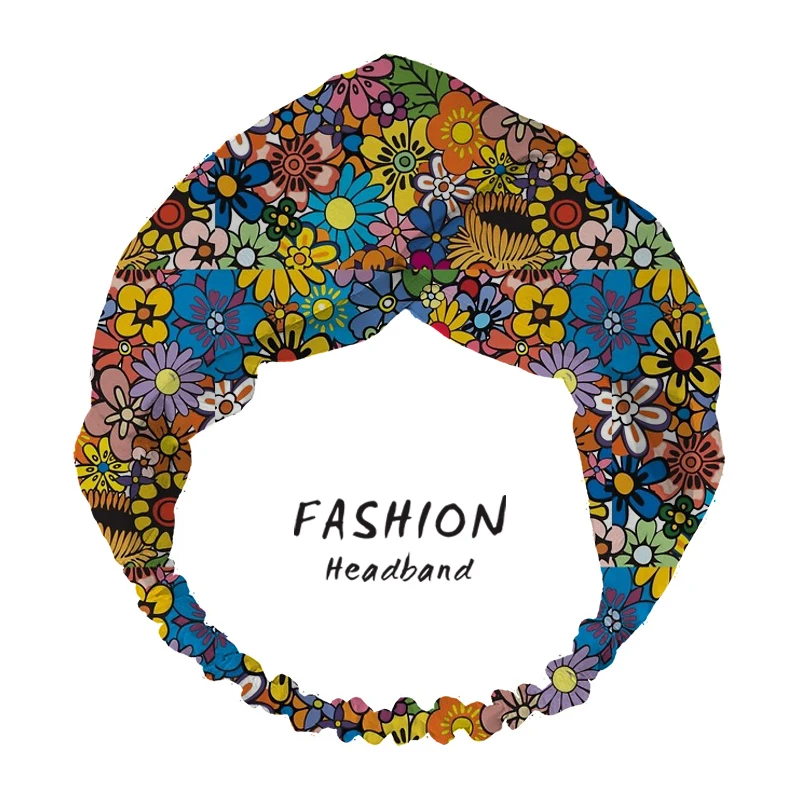 

2021 Sunflower Women Bandanas Headbands Turban HairBands Head Wrap Hair Headbands for Women Elastic Hair Bands hair accesories