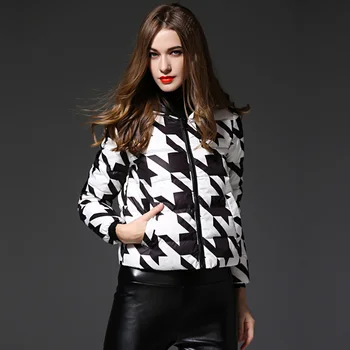 

Free shipping 2019 new down jacket female winter short white duck down jacket light down jacket