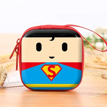 

Superhero Cartoon Coin Purses Batman Captain America Boys Key Case Wallets Children Spider-Man Superman Headset Bag Coin Bags
