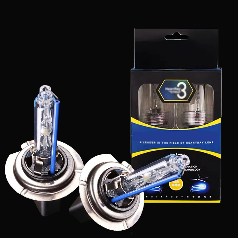 Оригинальная ксеноновая лампа 35 Вт HeartRay H1 4500K HID с металлическим основанием H7 5500K