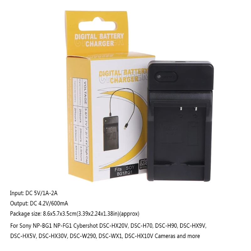 NP-BG1 USB Батарея Зарядное устройство для Sony CyberShot DSC-HX30V DSC-HX20V DSC-HX10V M5TD