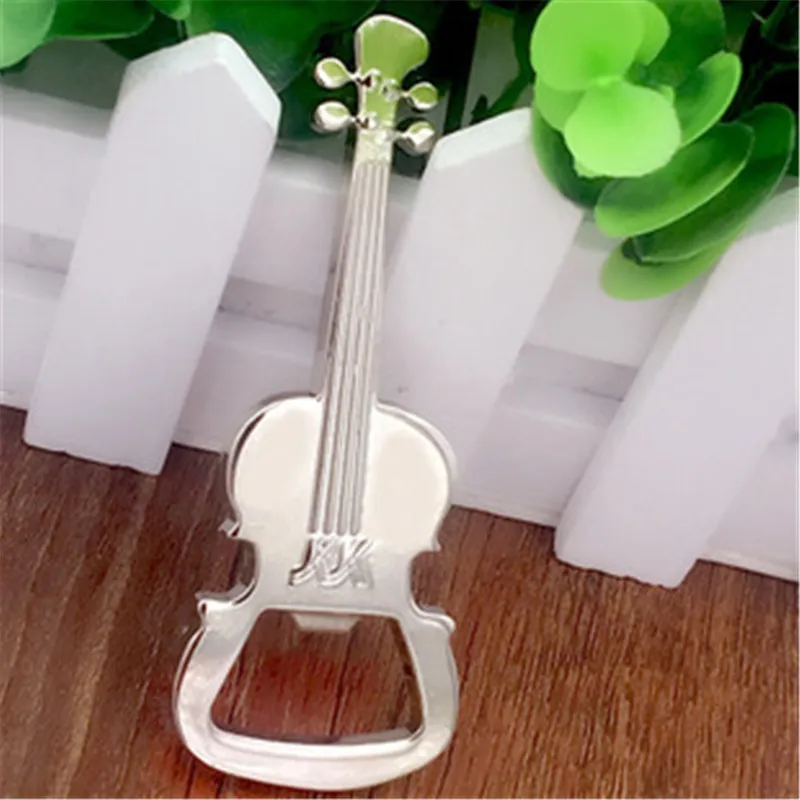 

Music Lover Gift Guitar Shape Pendant KeyChains Mans Beer Bottle Opener Male Key Chains Jewellry Car Bag Keyring Rings Holder