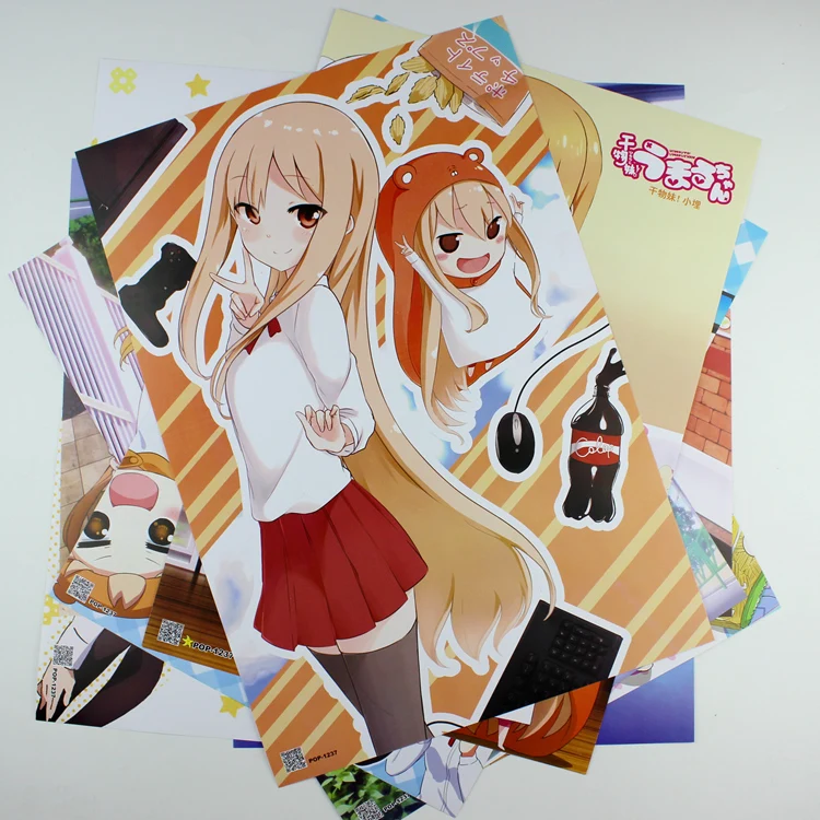 8 *(42x29 см) Himouto! Умару-Чан аниме вокруг плакатов наклейки на стену | Дом и сад