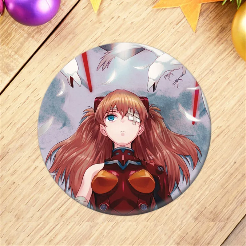 EVA Anime Badge Ikari Rei Shinji Asuka Nagisa Ayanami Kaworu Brooch Pin Backpack Decoration Children's gift elvira costume