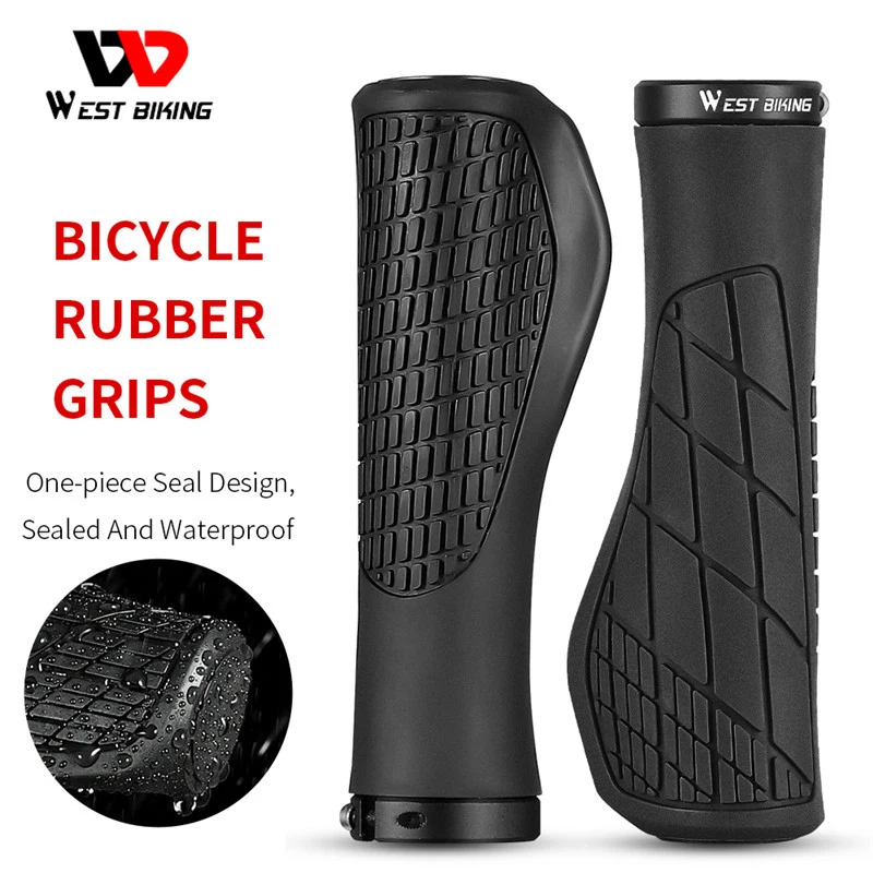 Bicycle Handlebar Grips Bicycle Accessories Bike Handlebar Grips Bike Handle Grips Cycling Grips Rubber Handlebar Cover Bike Grip Lightweight Non-slip Shockproof Racing Ergonomic