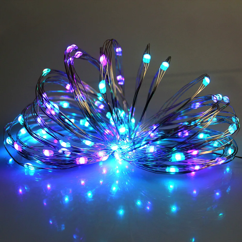Перекрестная граница для USB-LED пульт дистанционного управления медная проволочная лампа гирлянда для внутреннего моделирования Рождественская цепочка освещения