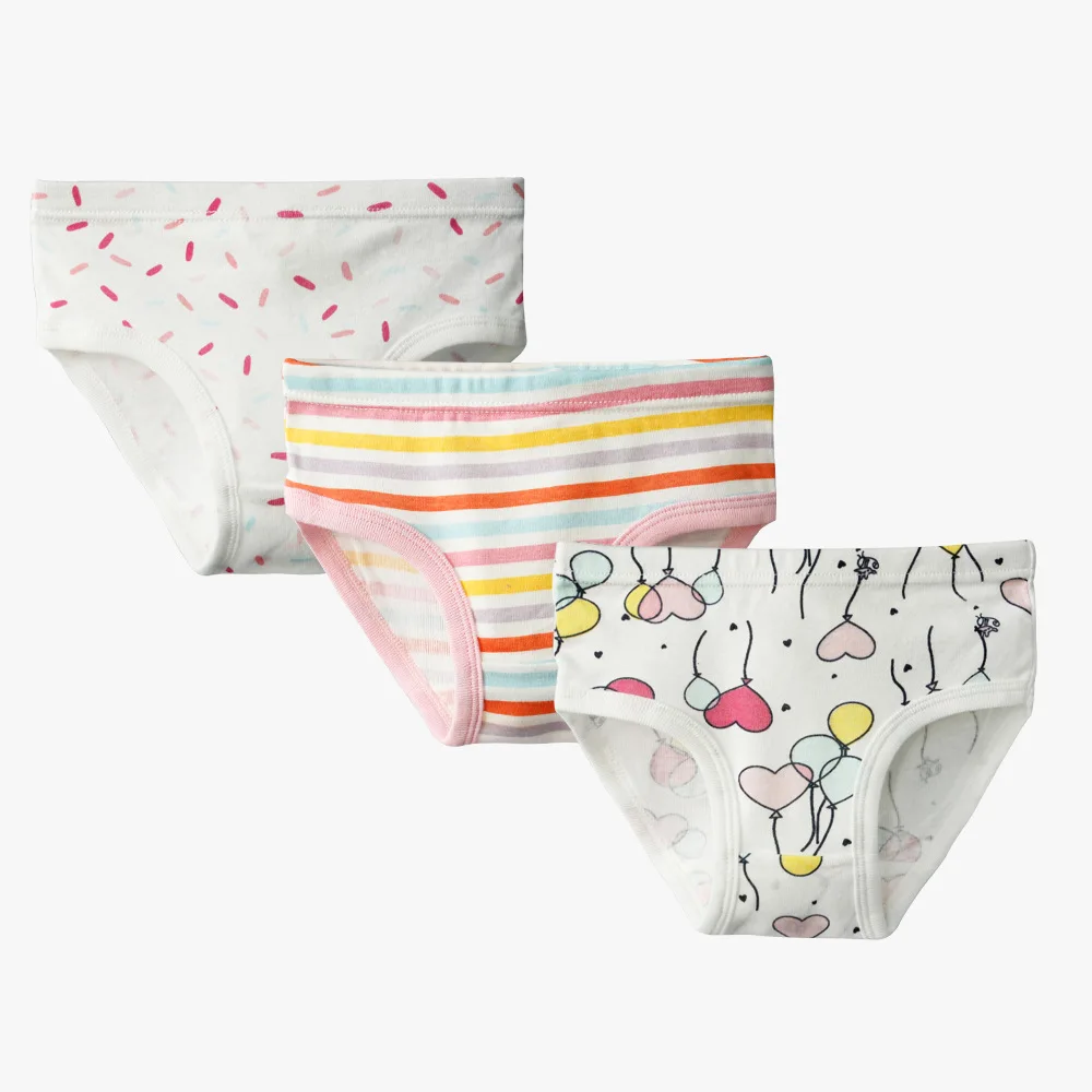 3pcs/lot Baby Panties Soft Cotton Kids Underwears Baby Girl Briefs Lovely Cartoon Girls Panties Clothing Children Underpants
