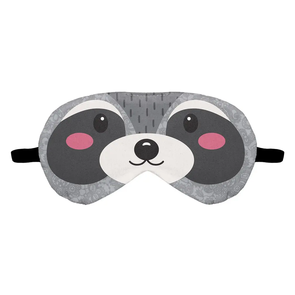 CPAP маски для сна милые маленькие енотовые глазные накладки глаз регулируемые