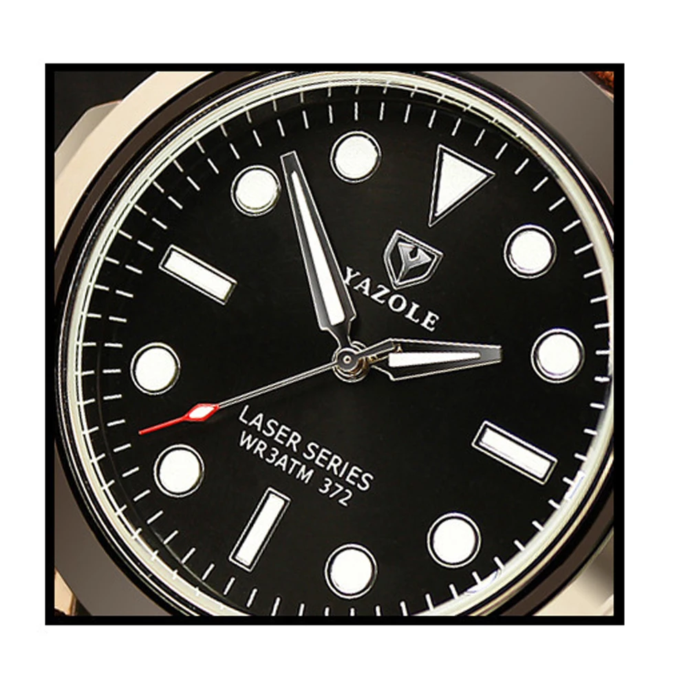 hot fashion role mens quartz watches leather strap 30meters waterproof casual watch for men luminous hands (6)