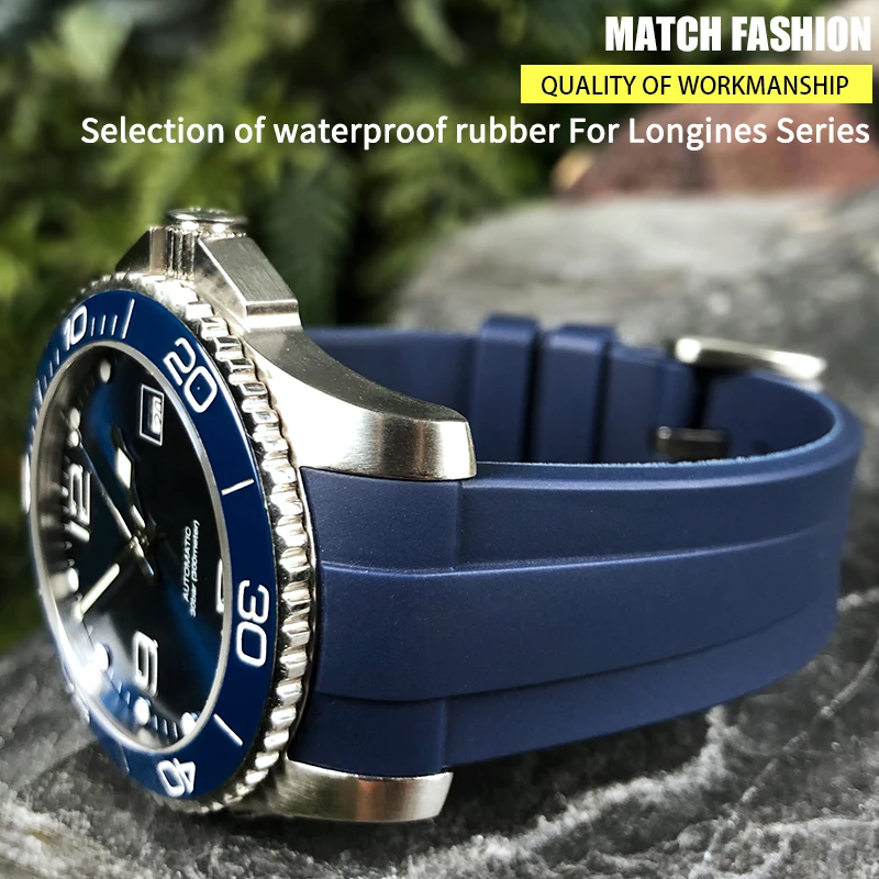 Cinturino in gomma siliconica di alta qualità da 21mm adatto per Longines -  AliExpress Watches